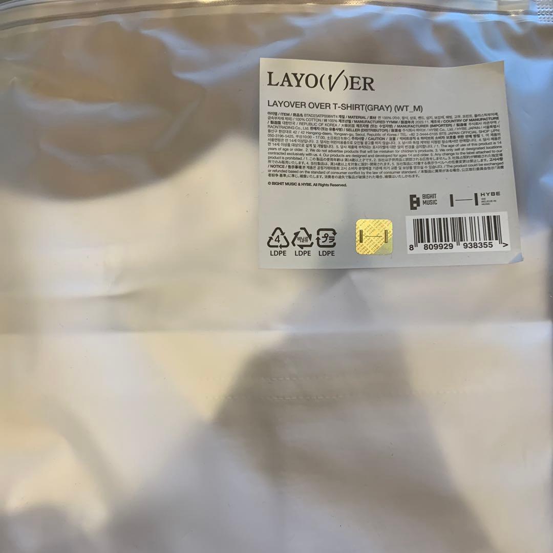 BTS V テテ LAYOVER ヨンタン Tシャツ Mサイズ トレカなし