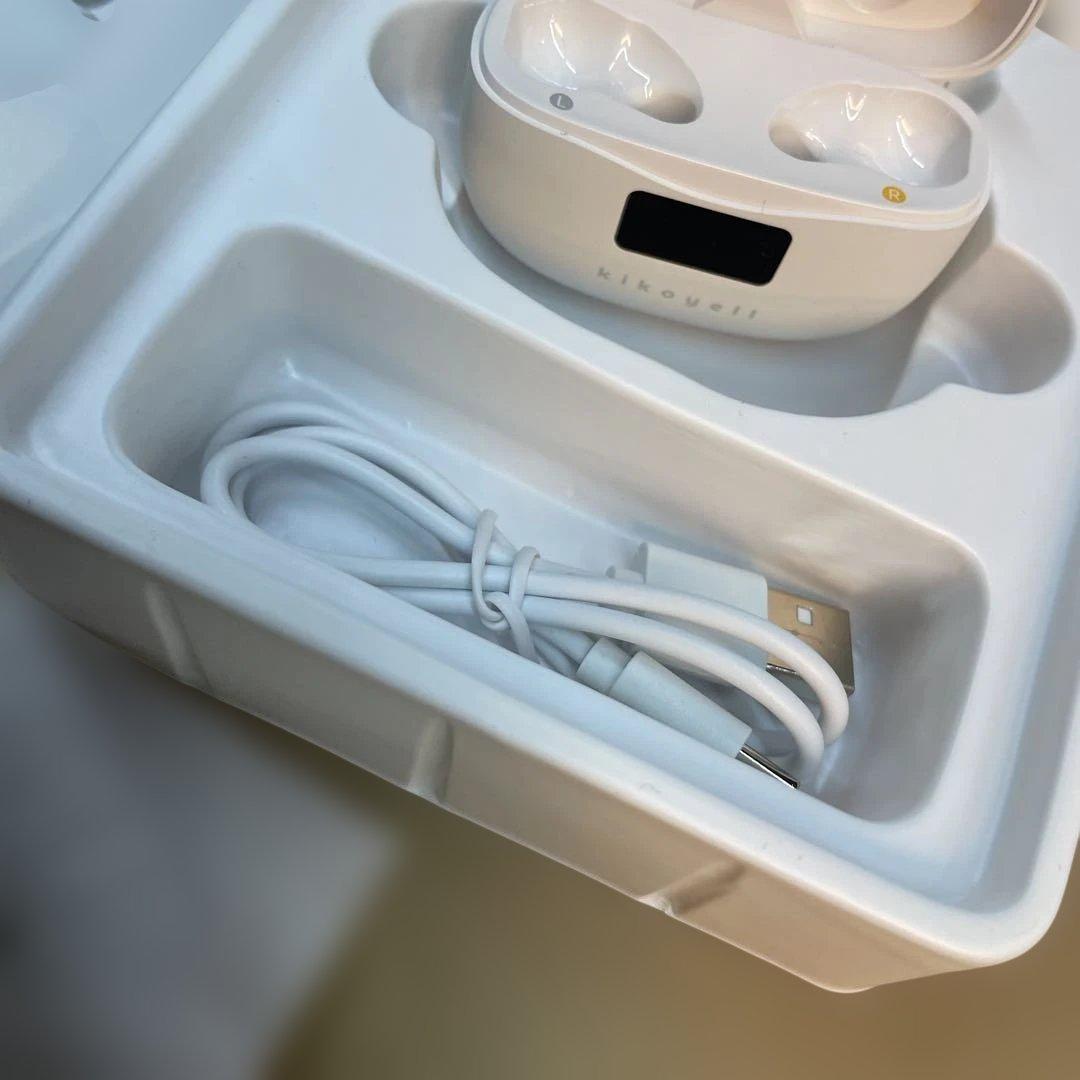 未使用　きこエール　kikoyell ワイヤレスイヤホン ホワイト