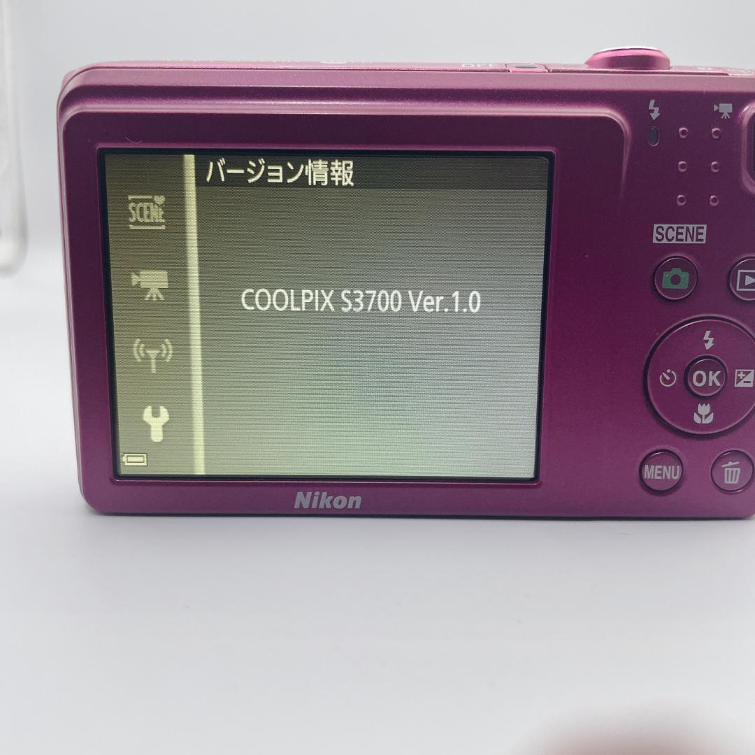 【極美品】Nikon ニコン COOLPIX S3700 デジタルカメラ ピンク