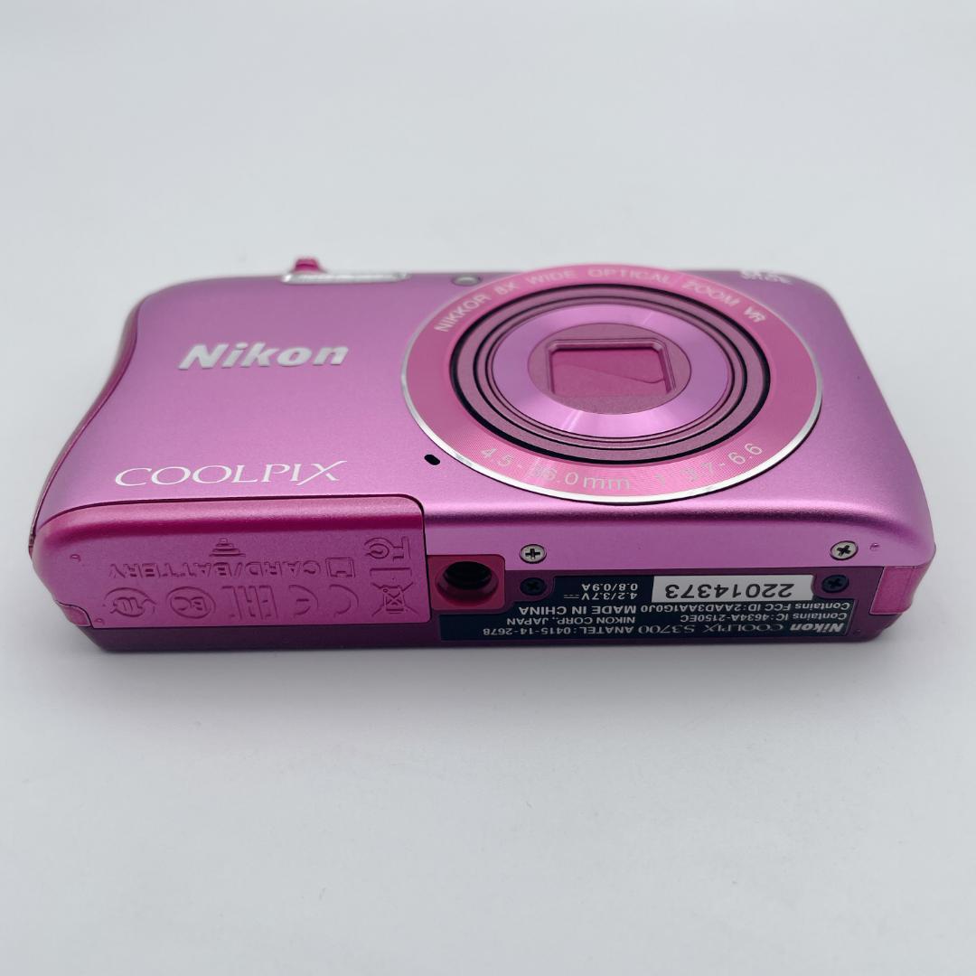 【極美品】Nikon ニコン COOLPIX S3700 デジタルカメラ ピンク