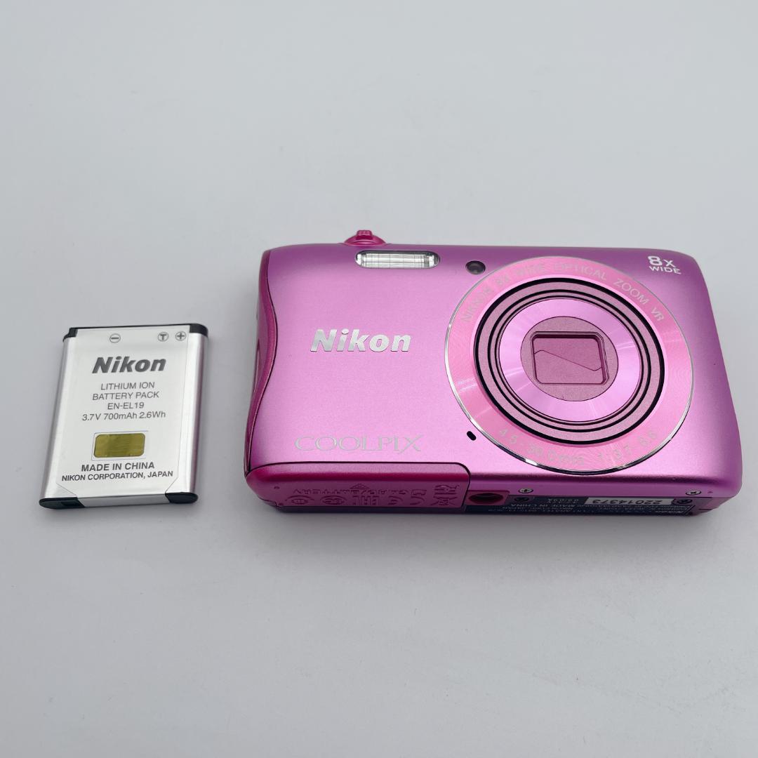 【極美品】Nikon ニコン COOLPIX S3700 デジタルカメラ ピンク