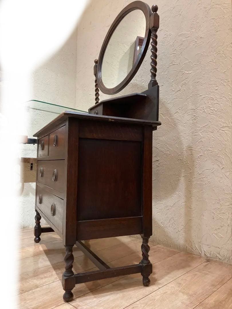 アンティーク　ドレッサー　化粧台　姿見　洋風　アジアン