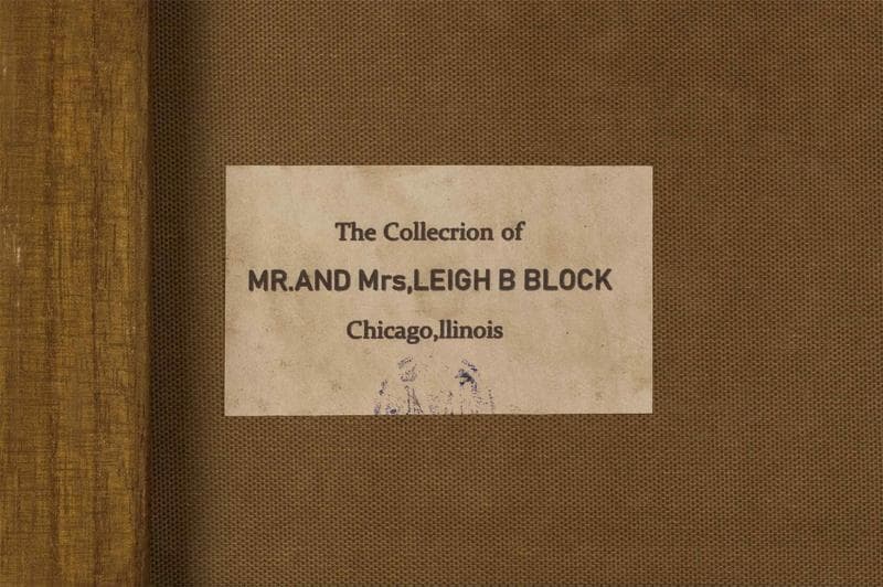 ミロ　ミクストメディア　肉筆『魚』表と裏サイン　画廊シール　F6号　額　b948