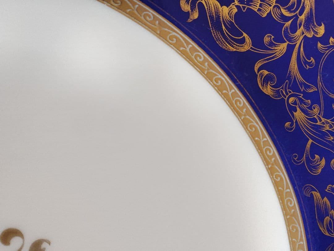 豪華　コバルトブループレート　31㎝　5枚ニッコー