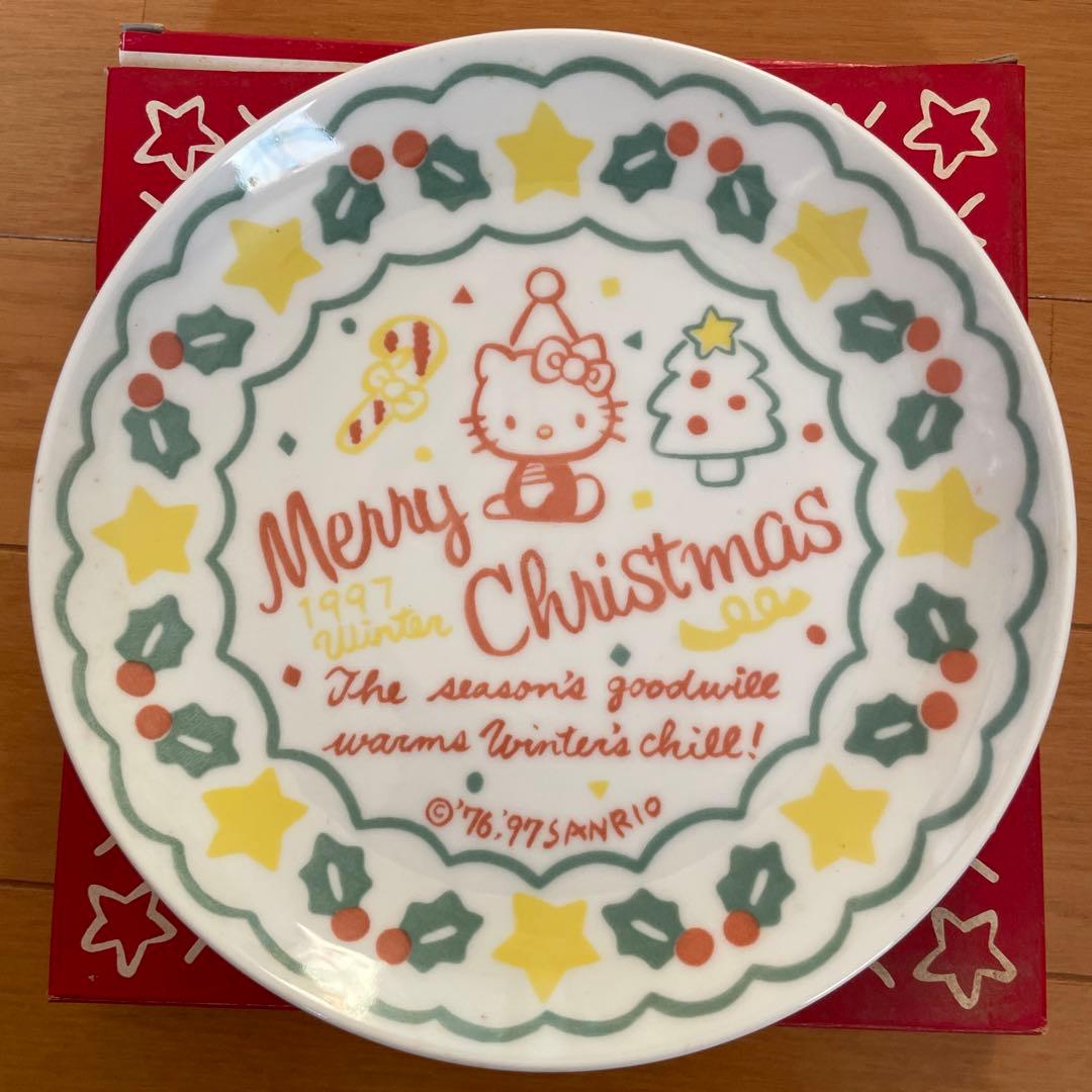ハローキティ プレート 3枚セット サンリオ　1997音楽モチーフ 未使用 箱付