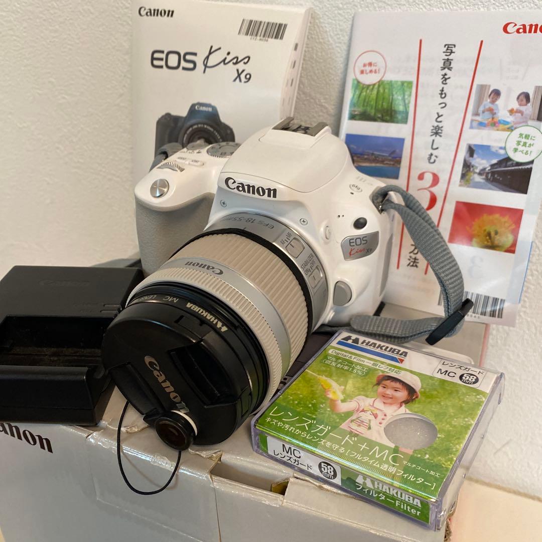保証書有り　Canon EOS Kiss X9 ホワイト レンズ付き