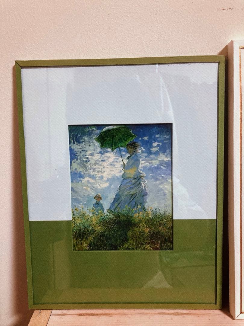 クロード・モネ「日傘を持つ女性」複製アートパネル