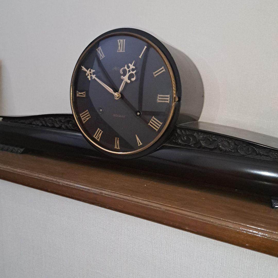 オーバーホール済み　愛知時計　クラシック　ローマ数字　置時計