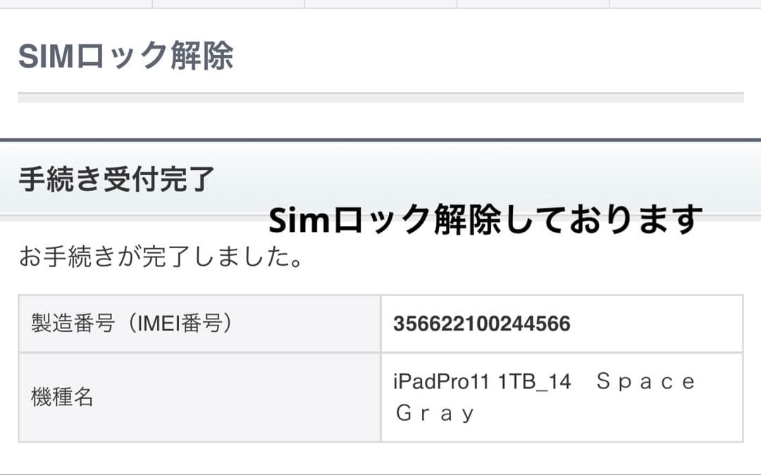 ケース付 iPad Pro 第二世代 1TB Wi-Fi+Cellular 本体
