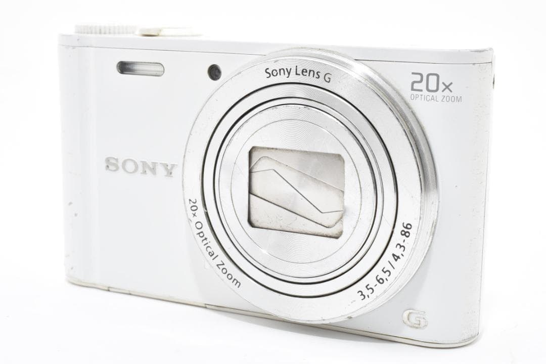 ＜1122＞現状品SONY WX350ホワイト 訳ありE:62:10 エラーあり