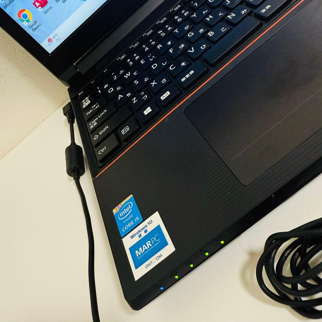 Y179 富士通ノートパソコンi5高速SSDサクサク動くWin11オフィス付き