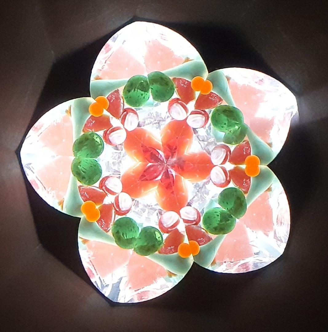 万華鏡　ステンドグラス　オイル　梅