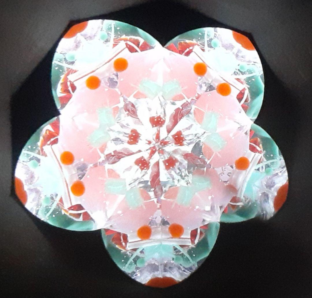 万華鏡　ステンドグラス　オイル　梅