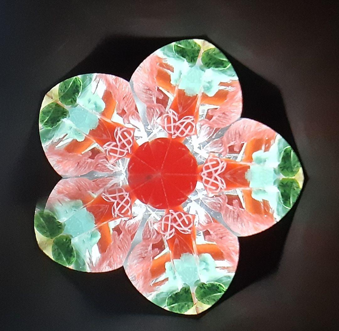 万華鏡　ステンドグラス　オイル　梅