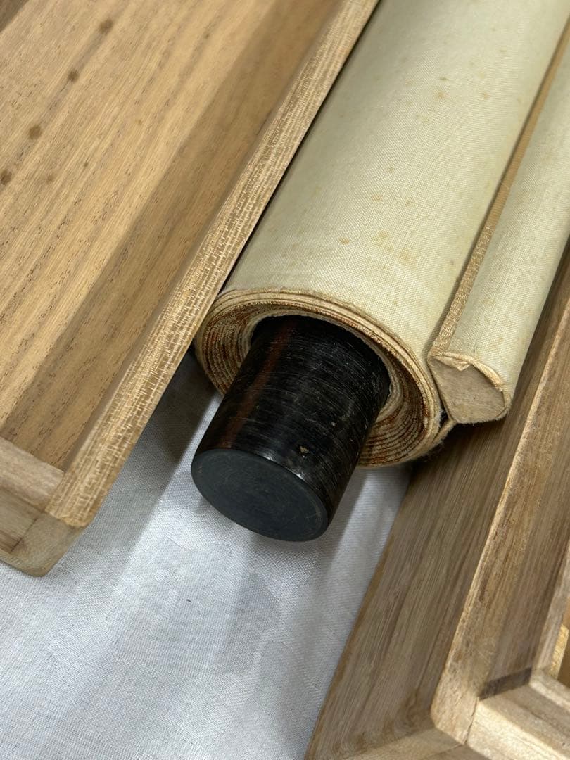 掛け軸 掛軸　無地箱あり　花　鳥　007