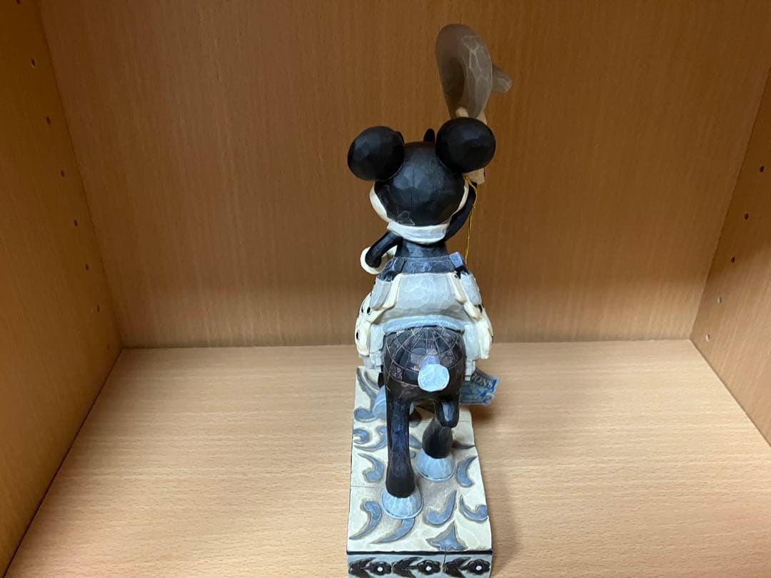 ジムショア氏　カウボーイミッキーマウス モノクロ置物