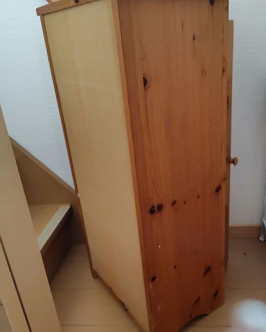 W400カントリー家具♡木製ハート型窓付きキャビネット