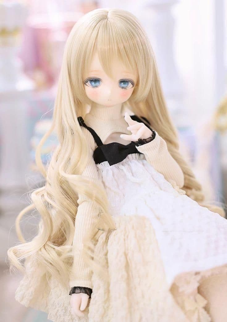 AX38 BJD 1/3 人形 ドール　用ウィッグ カツラ 耐熱 ハンドメイド