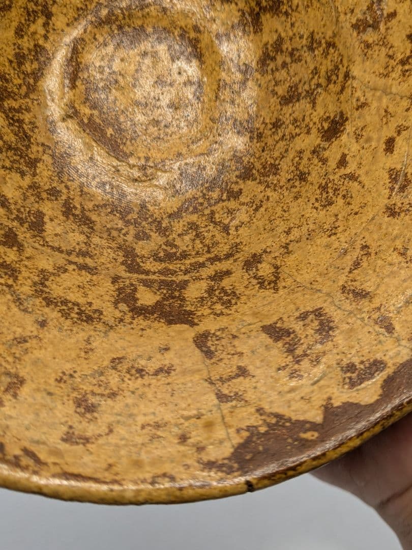 【直しあり】高村光雲 伊羅保釉手造り茶盌 用心箱 抹茶碗 抹茶茶碗 茶道具 茶器