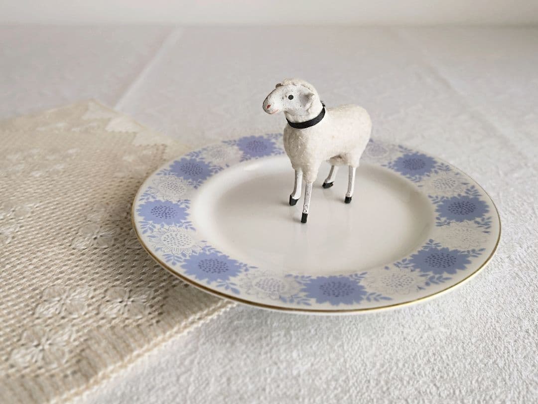 * old arabia ❀ * コバルトブルーのお花 ケーキプレート