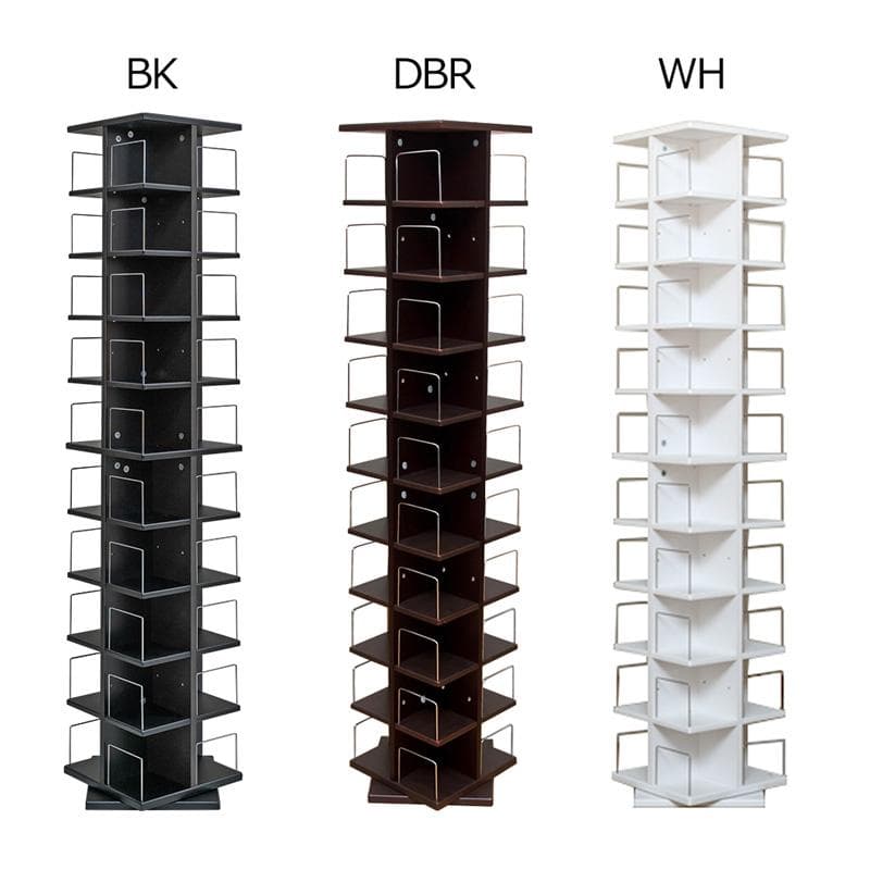 【新品・送料無料】回転式マルチタワーラック　BK/DBR/WH