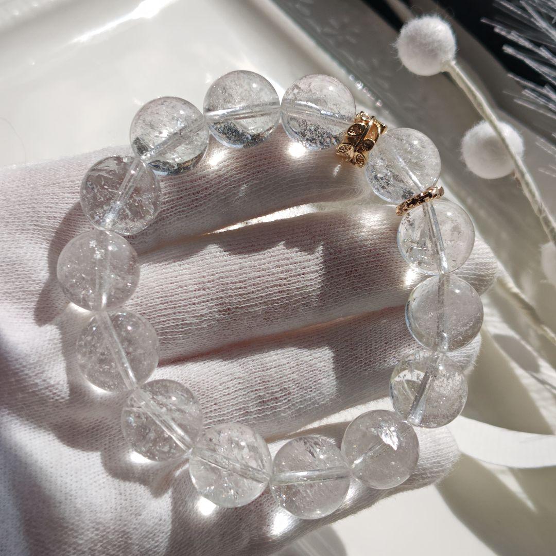 新作♡ヒマラヤ産アイスクォーツ　フルブレス