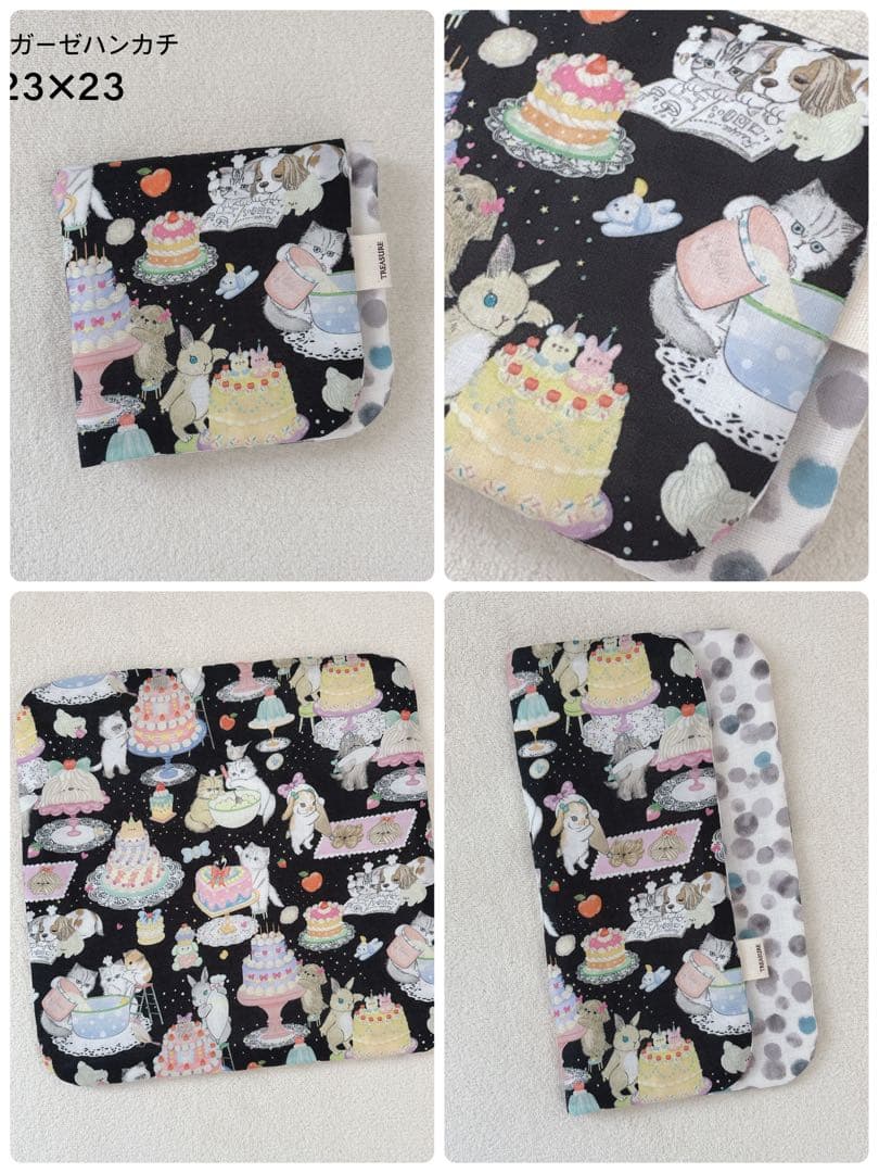 ［491］ユキエモン 4重、8重、12重ガーゼハンカチ