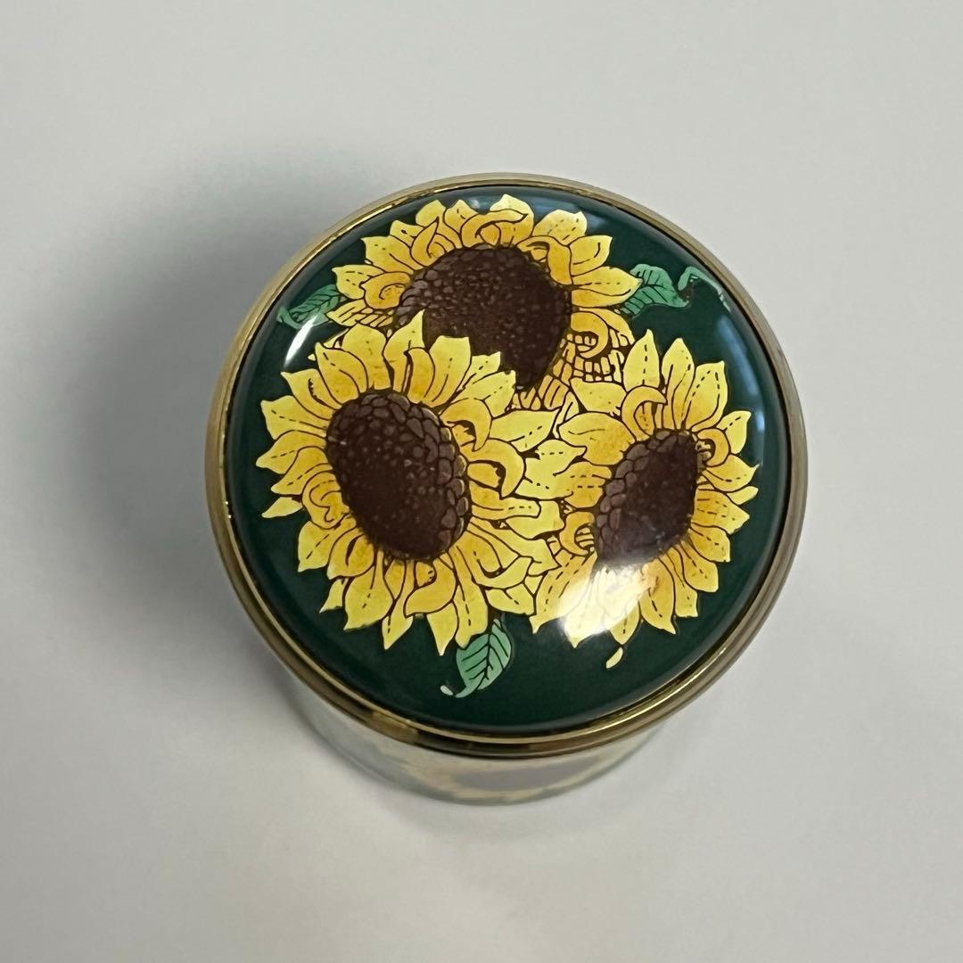 ハルシオンデイズ エナメル　小物入れ　サンフラワー　ひまわり