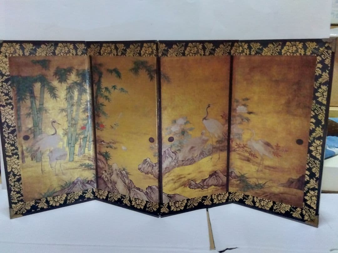 南禅寺麝香の間の屏風の写しミニ屏風