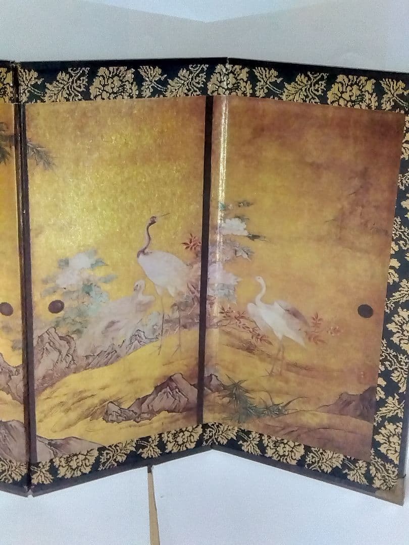 南禅寺麝香の間の屏風の写しミニ屏風