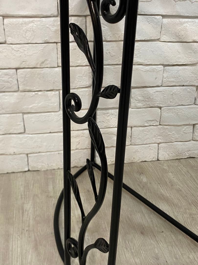 【東京都内23区配送無料】定価6万円　ガラス　コンソール　植物　玄関　棚　飾り