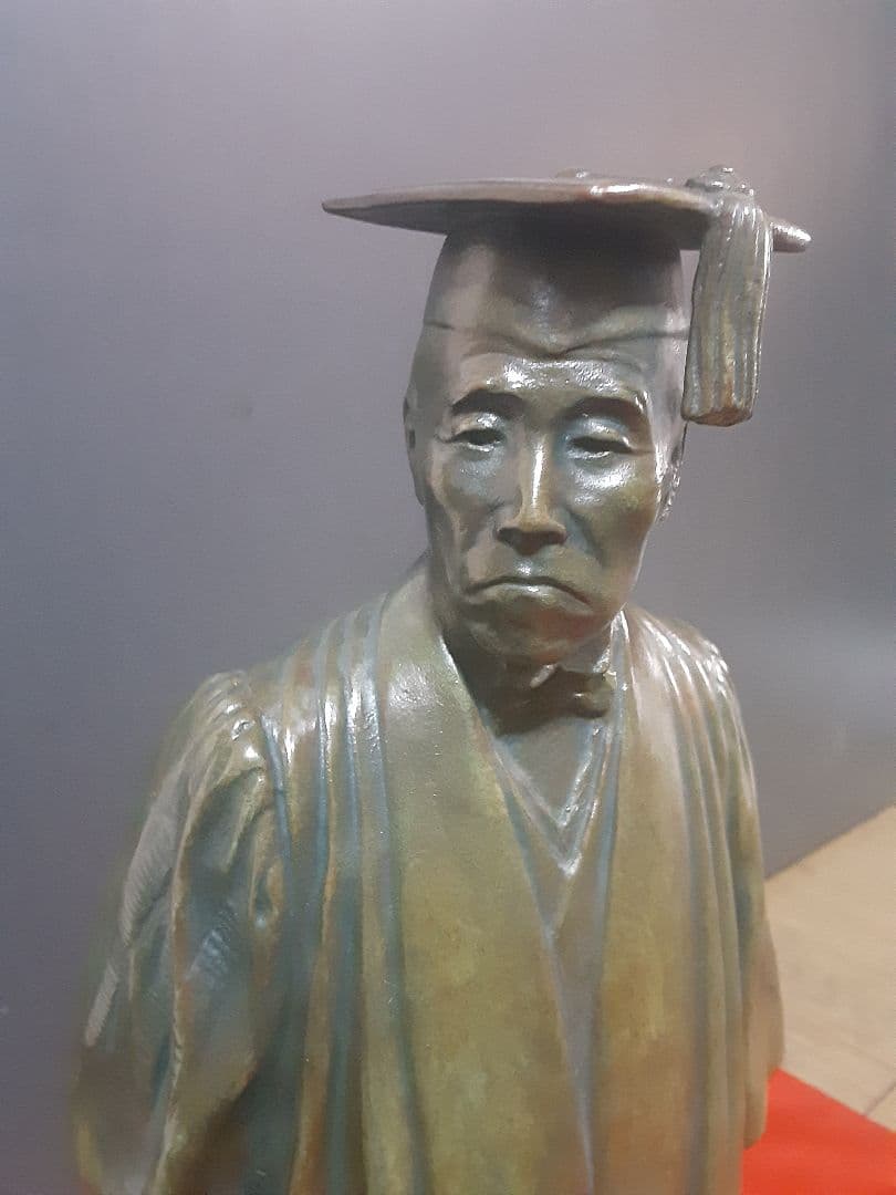 大隈重信ブロンズ像38cm　朝倉文夫作