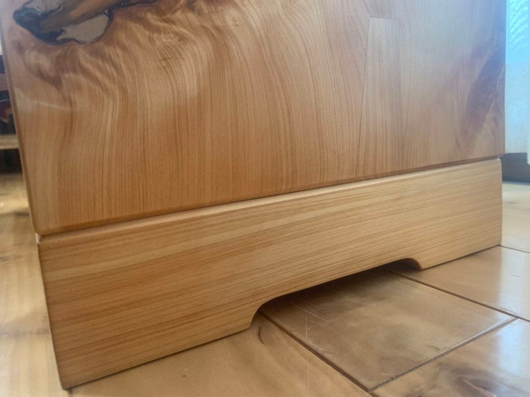 総檜✨桧✨リビング小物収納家具、電話台【MUKU】職人作品一点物