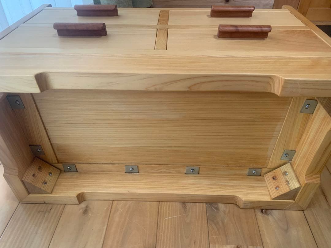 総檜✨桧✨リビング小物収納家具、電話台【MUKU】職人作品一点物