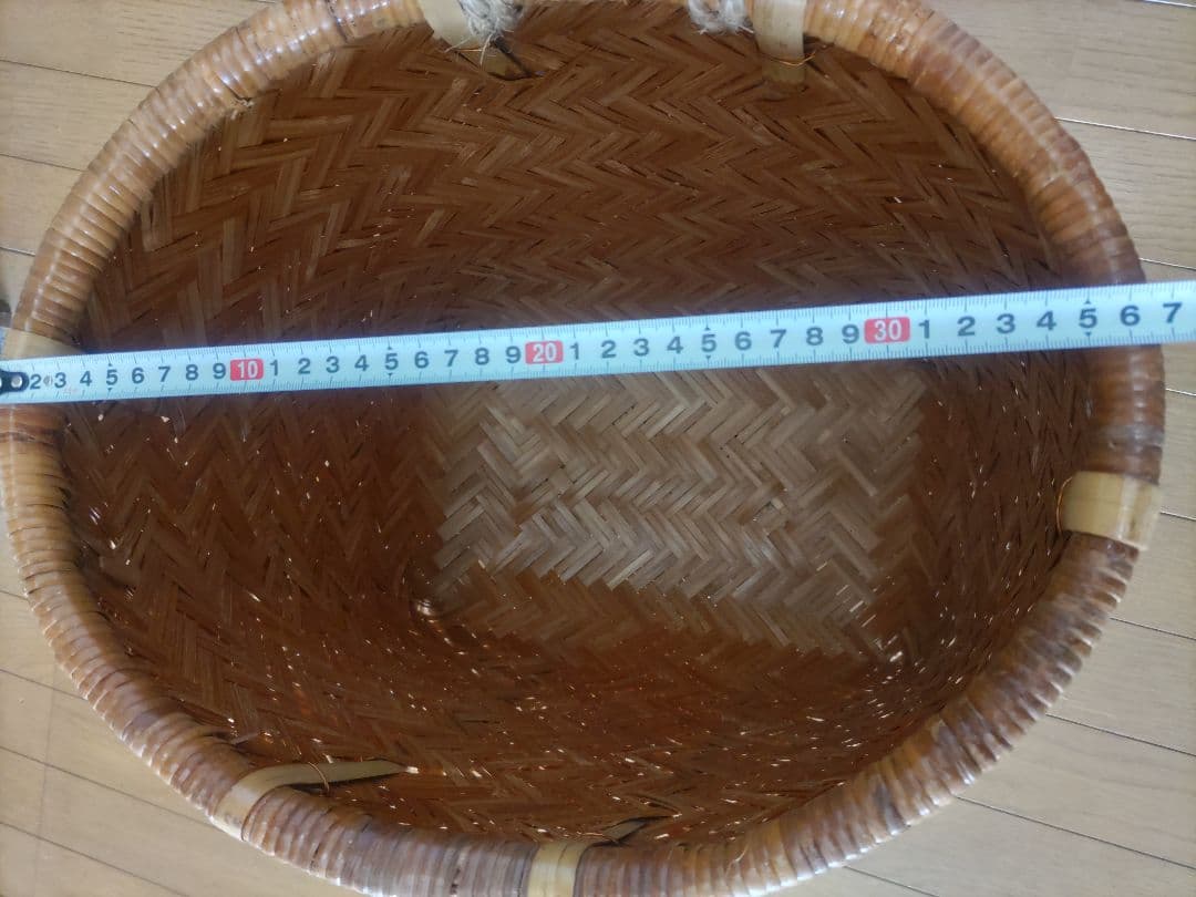 竹製　背負籠　インテリアに最高　 コンパクト型サイズ