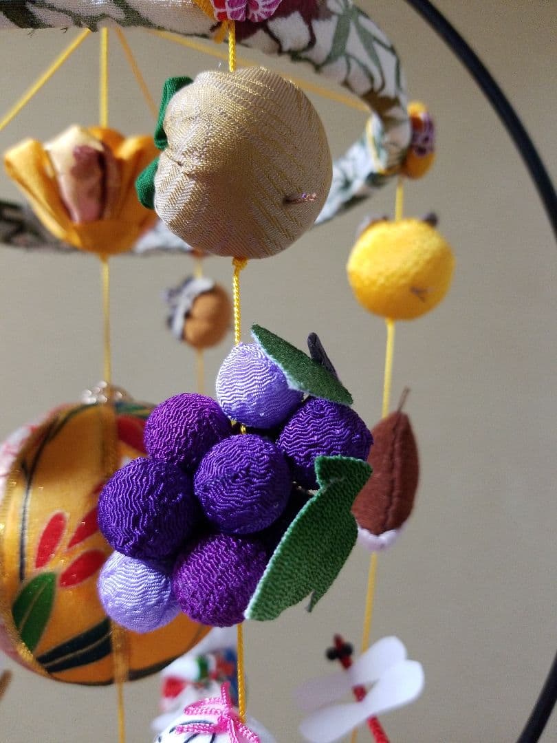 「お月見の吊し飾り」+「秋の吊し飾り」