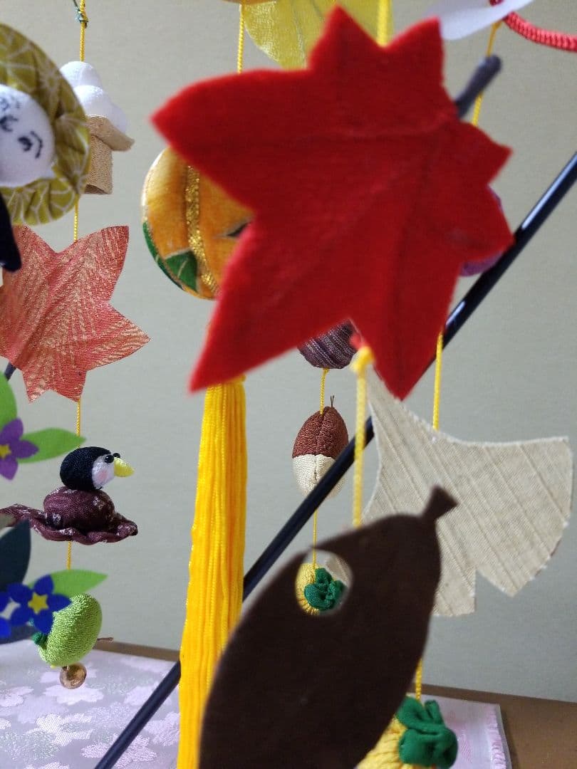 「お月見の吊し飾り」+「秋の吊し飾り」