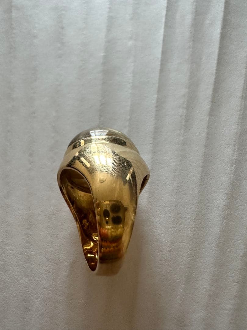 K18ルチルクォーツ 指輪 金運 パワーストーン