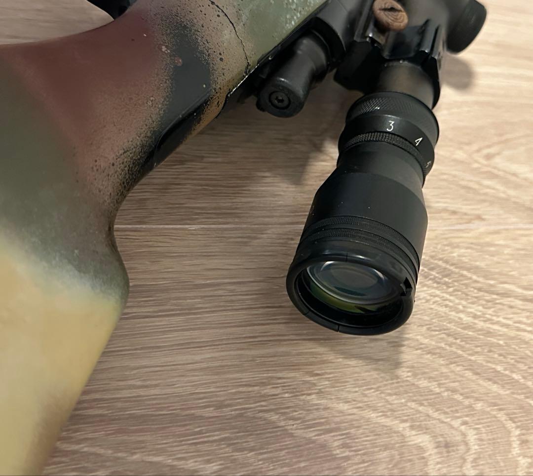 迷彩スナイパーライフル VSR-10 シモンソン製 スコープ＆サイレンサー付き