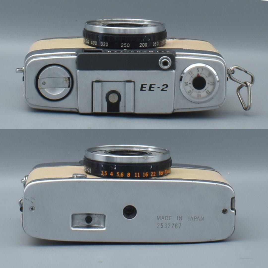 整備済 OLYMPUS EE-2 ベージュ 外装リメイク 動作OK 赤ベロOK
