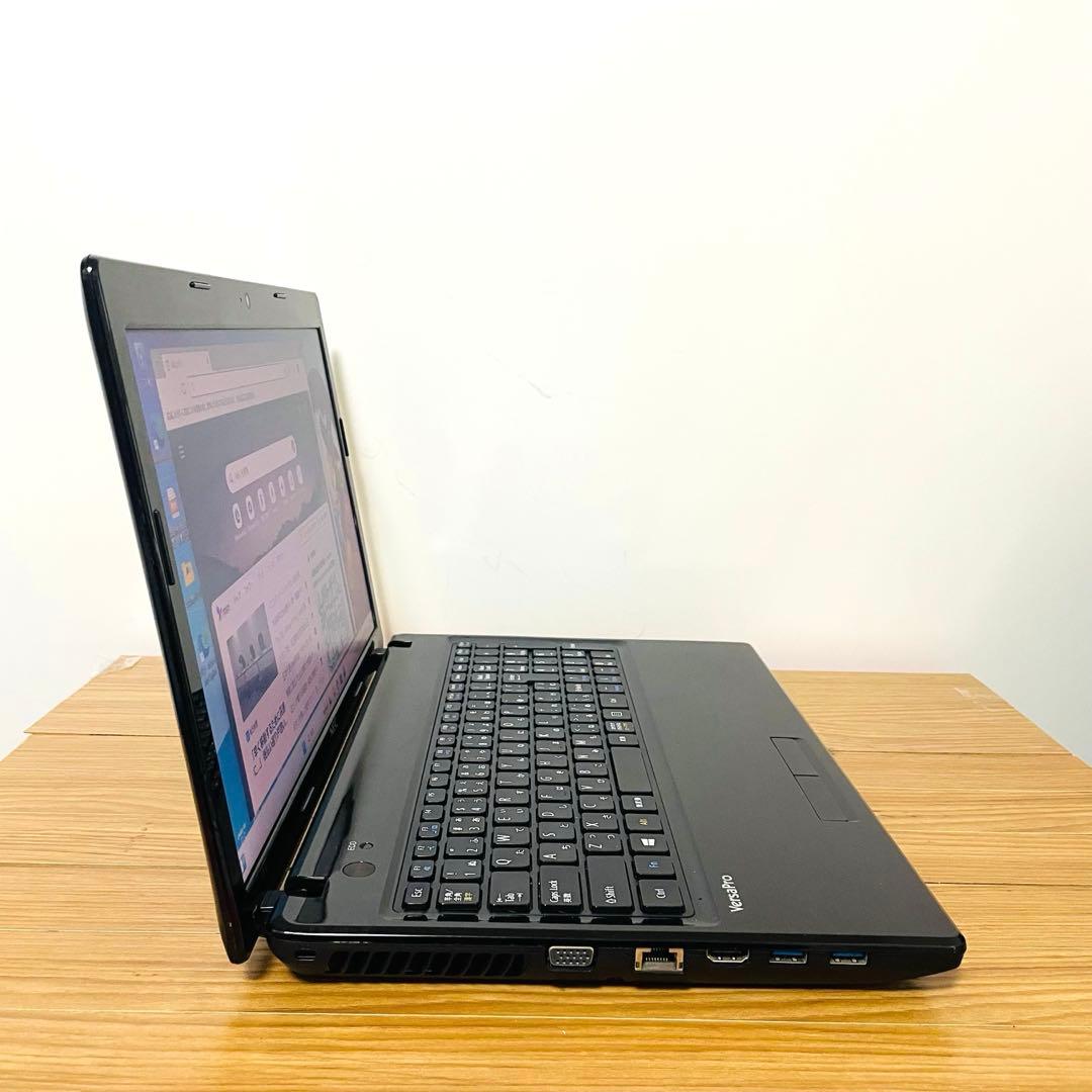 NECピアノブラックノートパソコン SSD win11 オフィスDVD