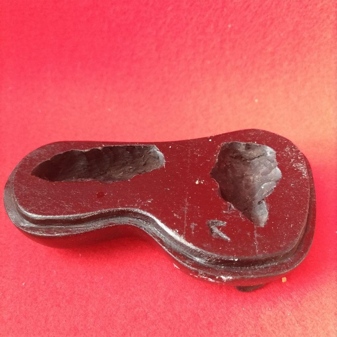 枝幸瑪瑙 木製台座付き メノウ 観賞石 自然石