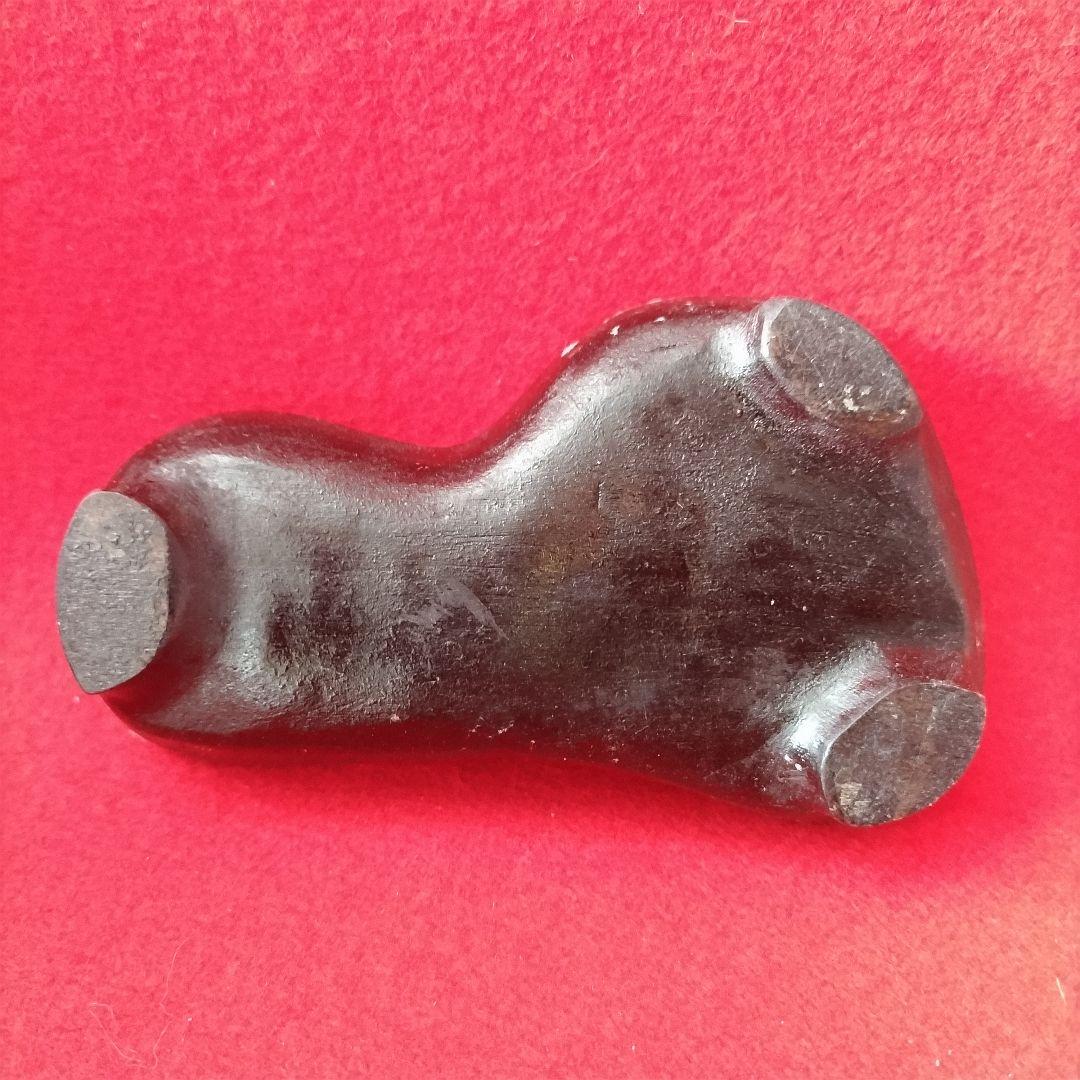 枝幸瑪瑙 木製台座付き メノウ 観賞石 自然石