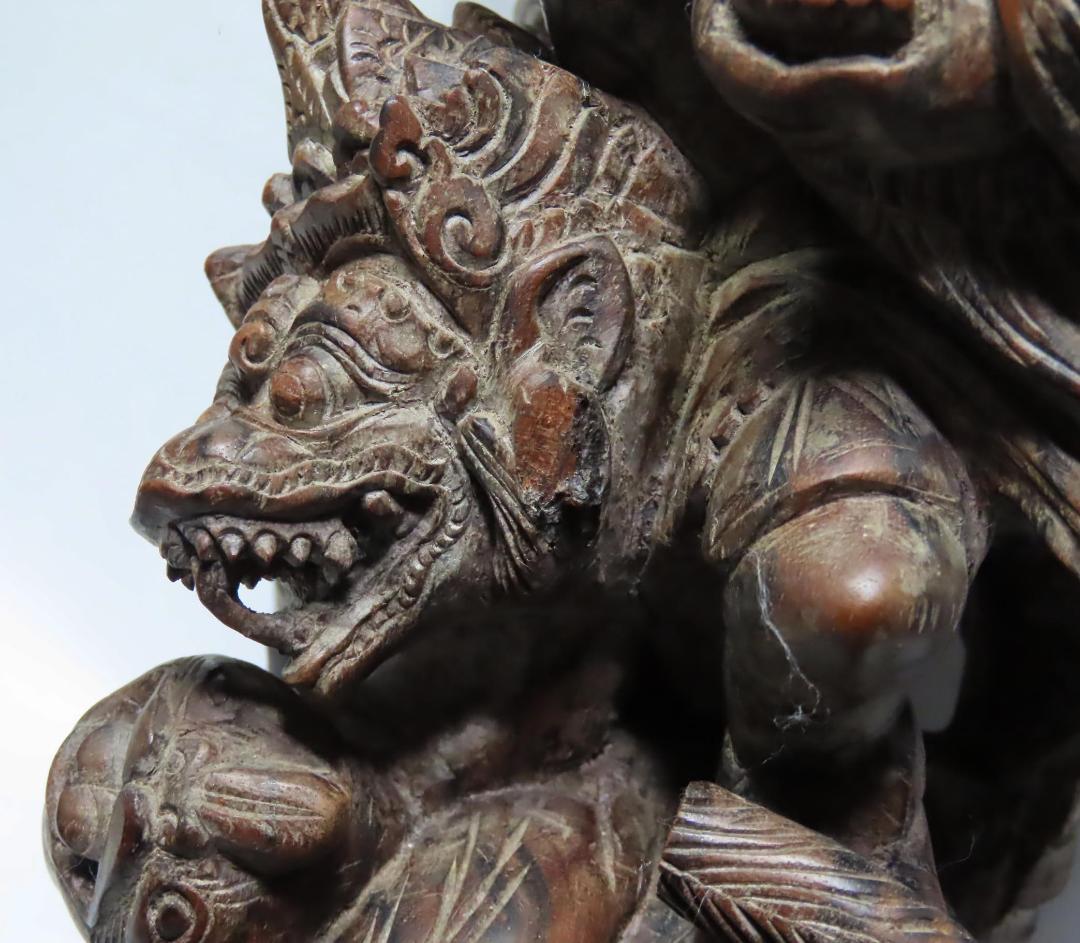 バリ 木彫り ガルーダ ヴィシュヌ神 33cm