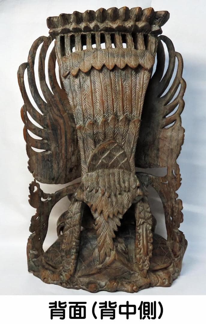 バリ 木彫り ガルーダ ヴィシュヌ神 33cm