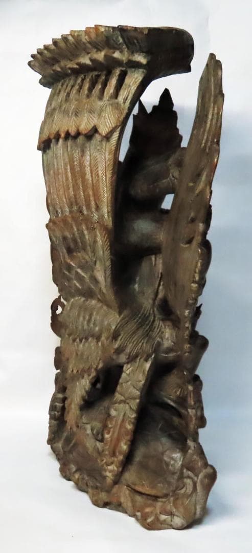 バリ 木彫り ガルーダ ヴィシュヌ神 33cm
