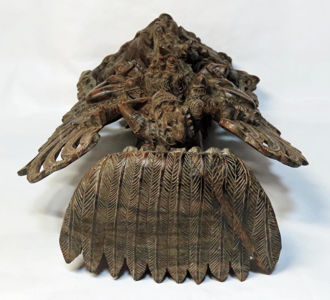 バリ 木彫り ガルーダ ヴィシュヌ神 33cm