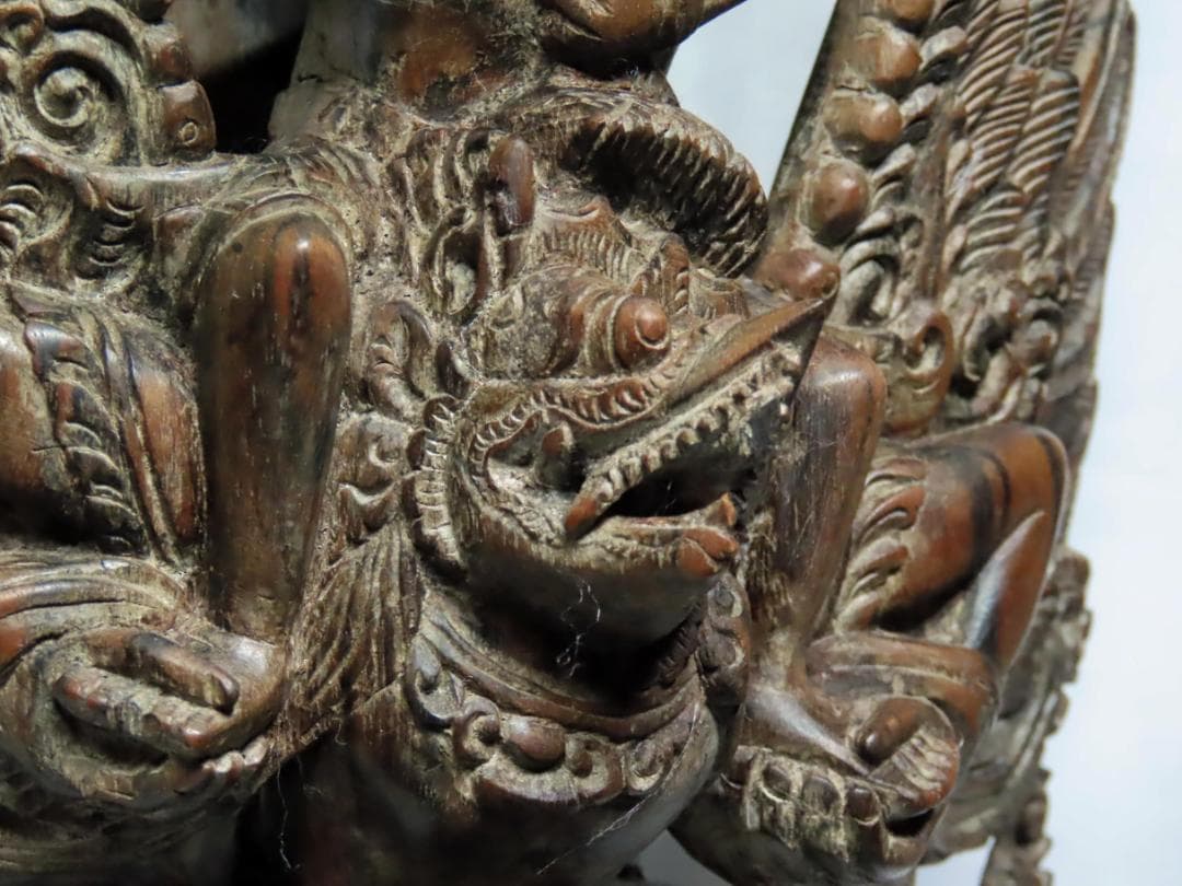 バリ 木彫り ガルーダ ヴィシュヌ神 33cm