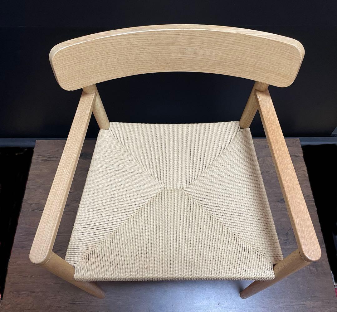 北欧家具　ペーパーコード オーク シェーカーチェア ダイニングチェア