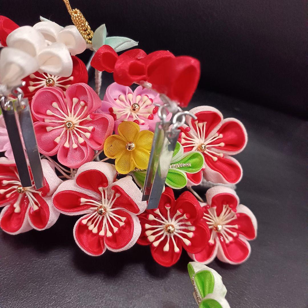 豪華【髙島屋】七五三髪飾り　勝山かんざし　和装髪飾り　日本髪　つまみ細工一度使用